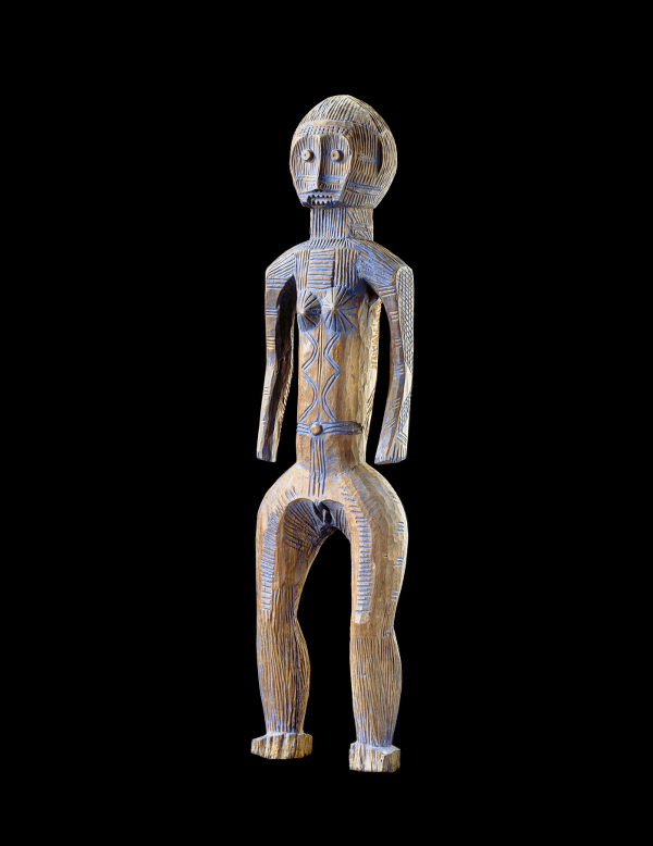 Initiés - Bassin du Congo : Metoko- République Démocratique du Congo Statue funéraire kakungu du bukota Bois et pigments. H. : 92 cm Musée royal de l’Afrique centrale, tervuren